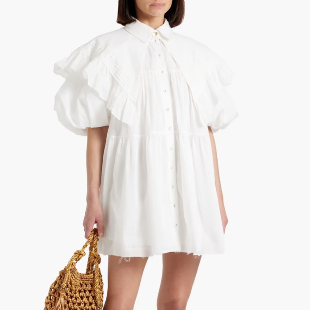AJE Pablo Cotton Mini Shirt Dress